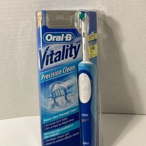 Oral B Vitality Precision Clean Electric Toothbrush Rechargeable Blue